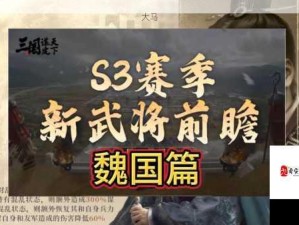 三国魏国武将特性实力全解析风云录